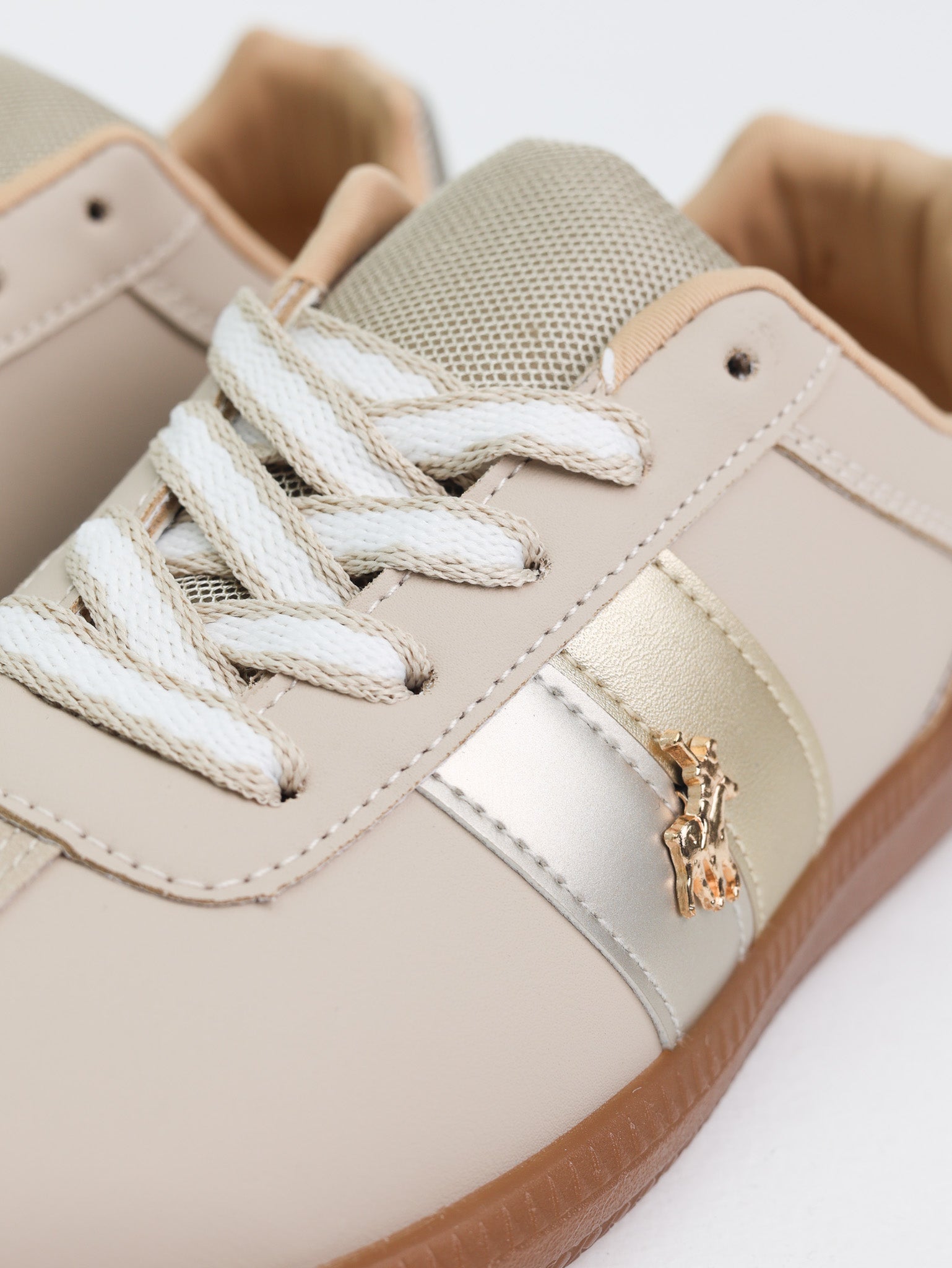 Polo Ladies Sneakers Side Flash Retro Stone